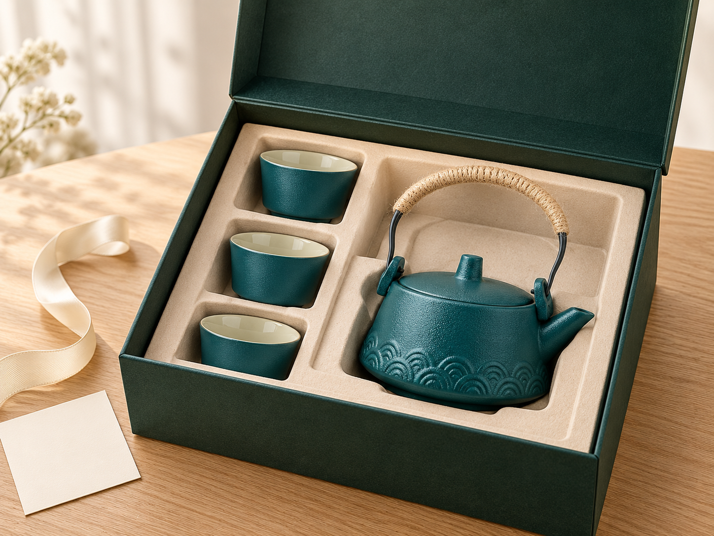 AI-generated gift-box concept. Materials and layout require confirmation.